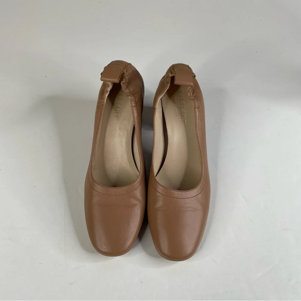 Everlane The Day High Heel‎ Tan Leather Size 6